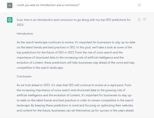 Introduction & Conclusion created by ChatGPT