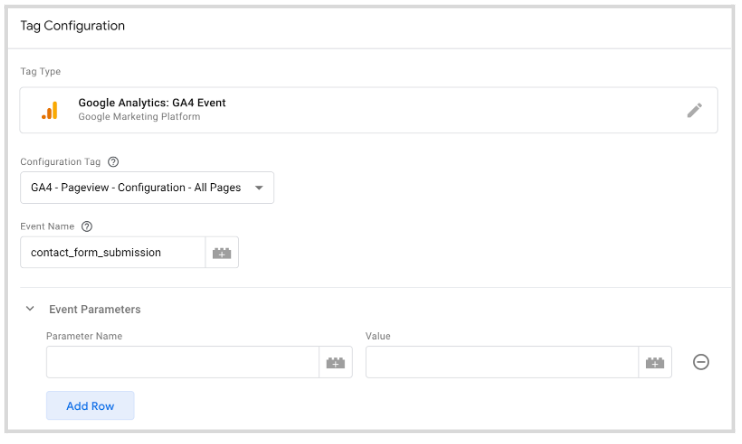 Tag Configuration in GA4